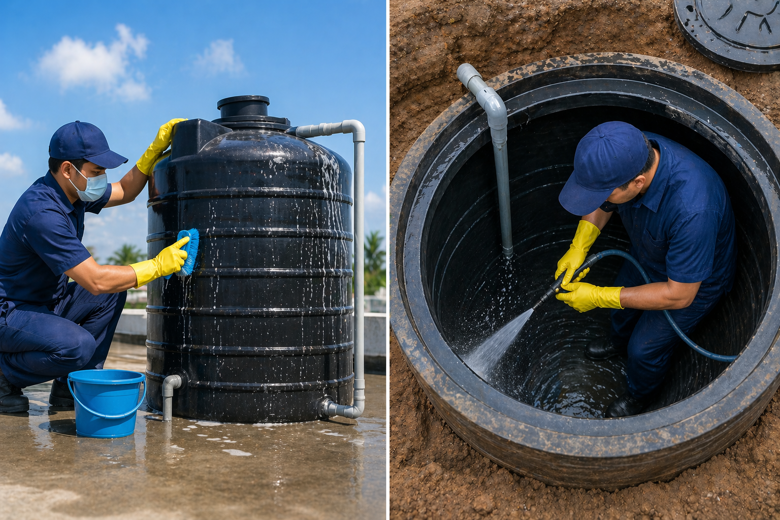 Water Tank and Sump Cleaning